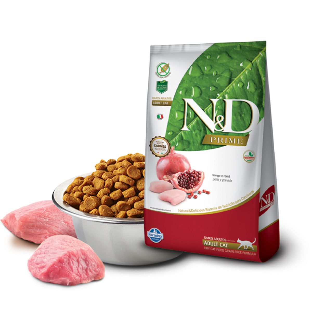 N&D - Alimento N&D Prime Pollo y Granada Gato Adulto 1.5Kg