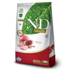 N&D - Prime Alimento Pollo y Granada Gato Adulto 7.5Kg