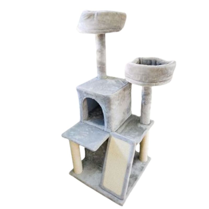 GENERICO - Arbol Rascador Para Gatos Con Camas Cuevas Plataformas 116Cms