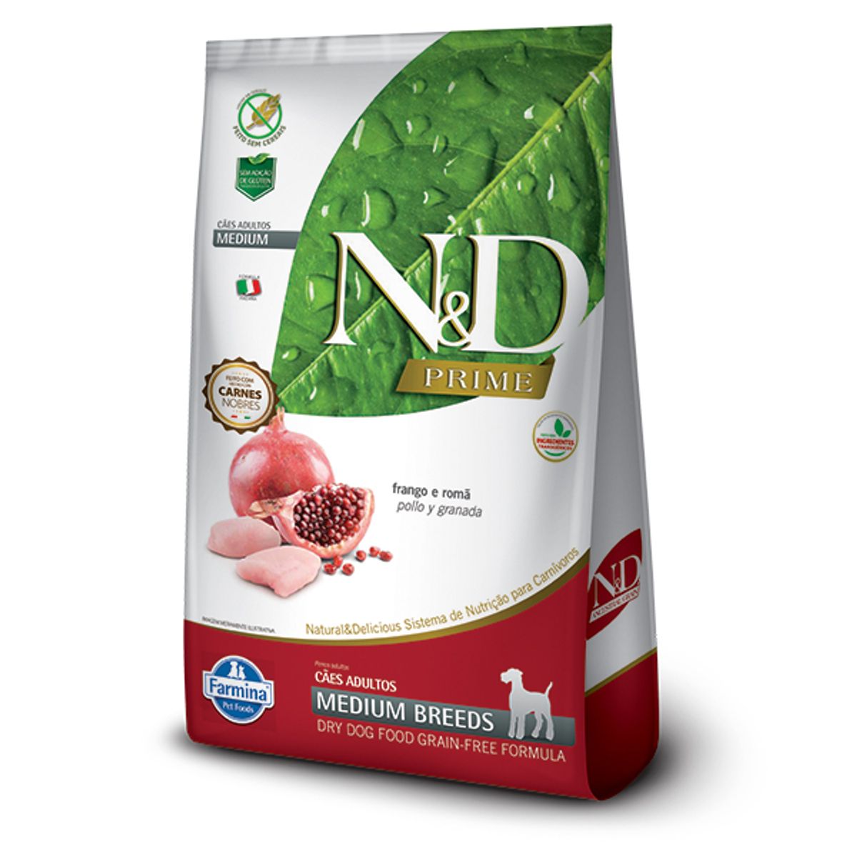N&D - Alimento N&D Prime Pollo y Granada Perro Medium Adult 2.5Kg