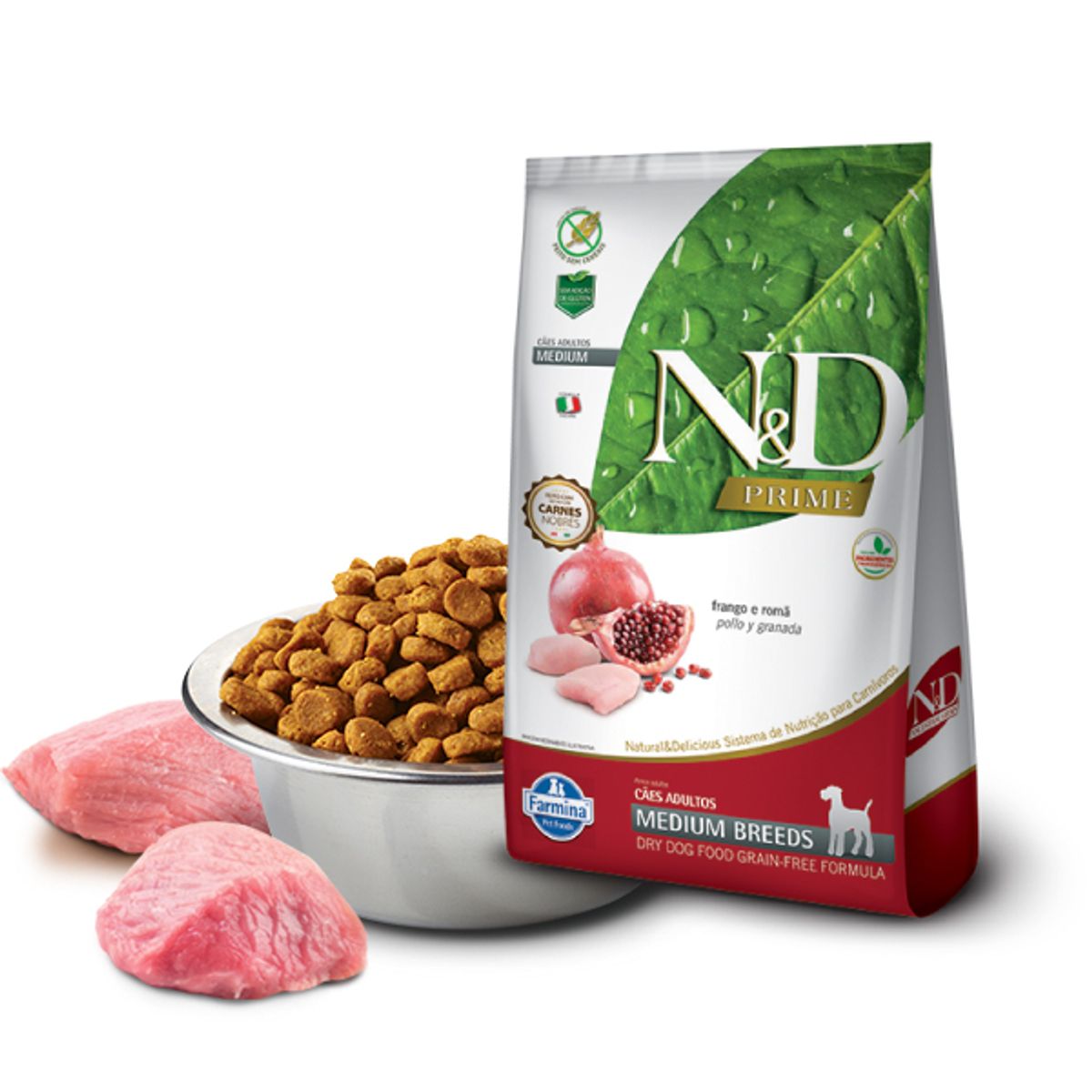 N&D - Alimento N&D Prime Pollo y Granada Perro Medium Adult 2.5Kg