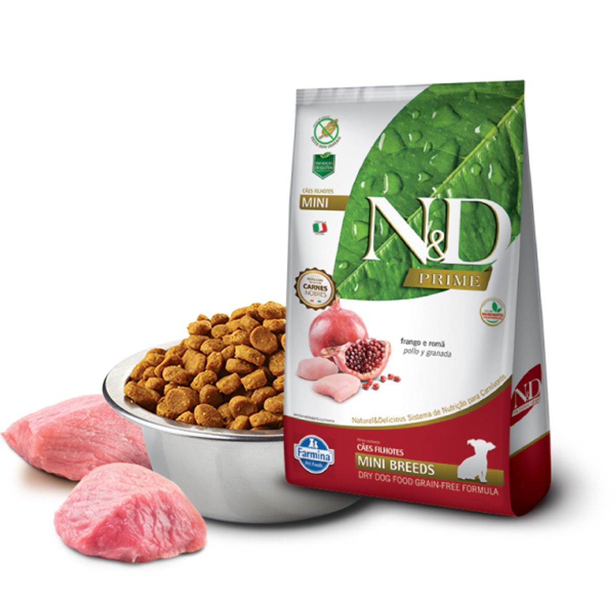 N&D - Alimento N&D Prime Pollo y Granada Perro Mini Puppy 2.5Kg