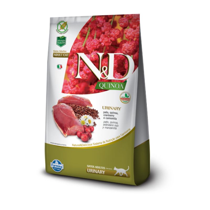 N&D - N&D Quinoa Alimento Pato Urinary para Gato 1.5Kg