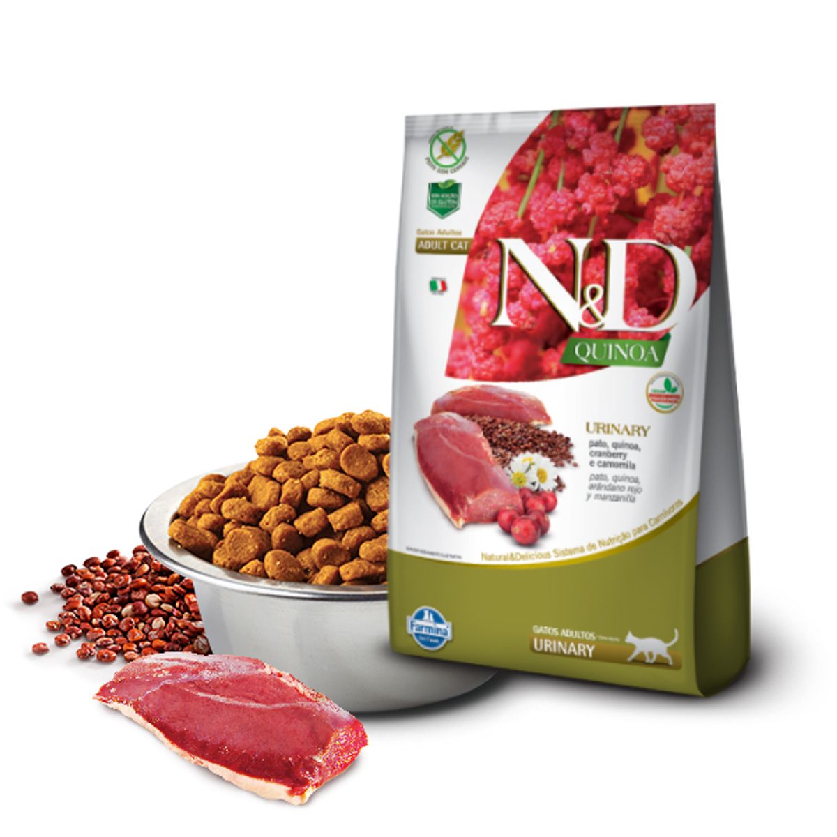 N&D - Alimento N&D Quinoa Pato Urinary para Gato 1.5Kg