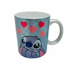 GENERICO - Tazón 325ml Metalizado Diseño Stitch Love