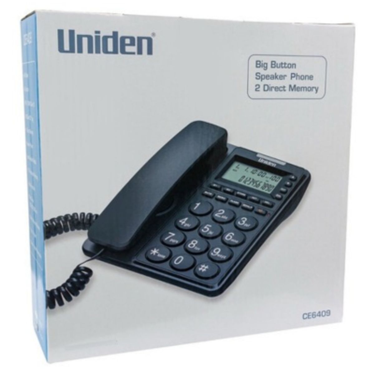 UNIDEN - Teléfono Uniden Manos Libres Botones Grandes 6409
