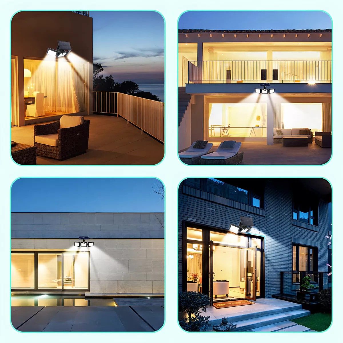 GENERICO - Luces Solares Exterior, Con Sensor De Movimiento, 3 Modos, 270º, Impermeable