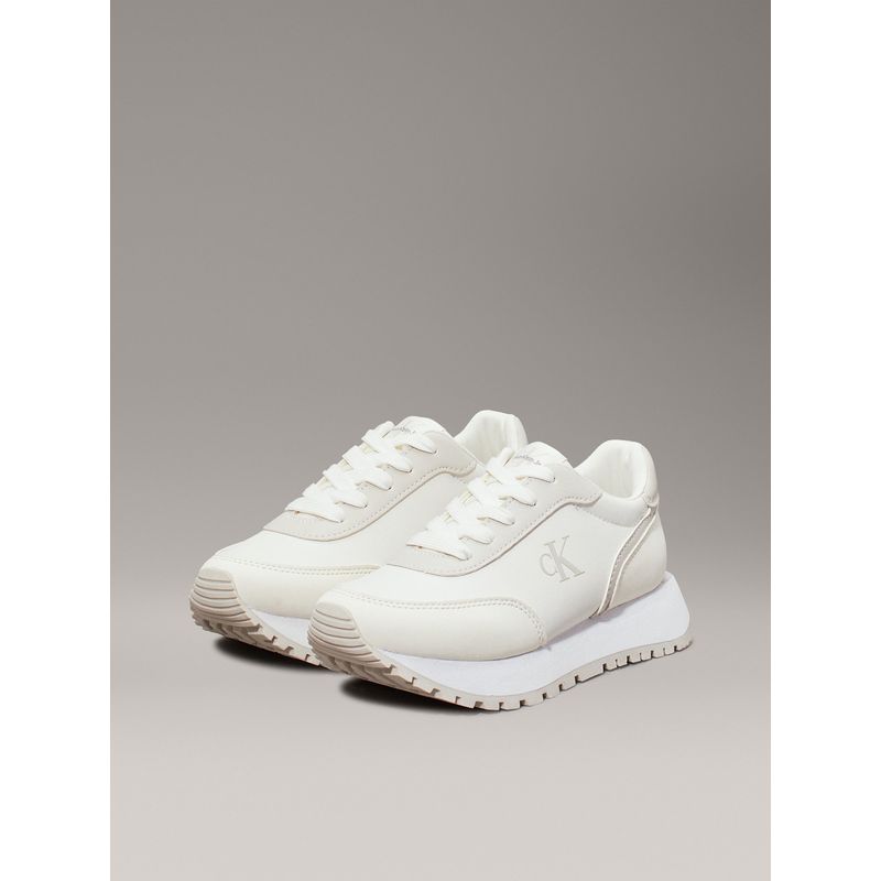 CALVIN KLEIN - Zapatillas Niña Low Cut Lace-Up Blanco Calvin Klein