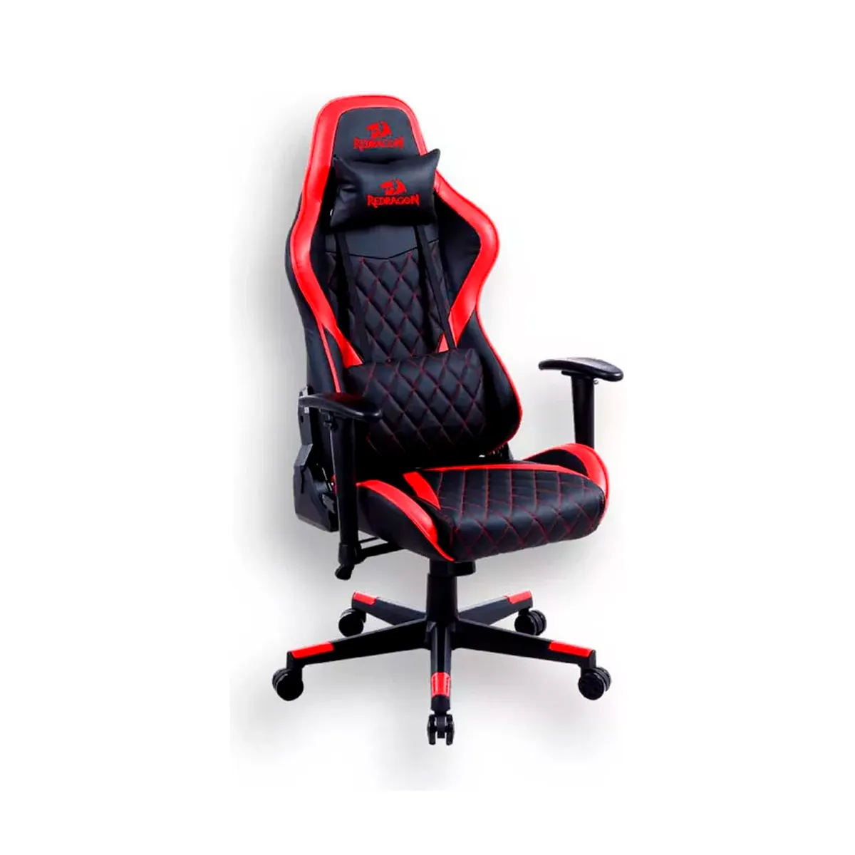 REDRAGON - Silla Gamer Redragon Gaia Black Red Reclinable Ergonomica