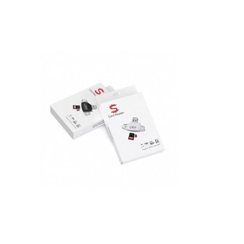 DM - LECTOR MEMORIA SD+TF 4 A 1 (IP+V8+TC+USB）