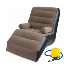 GENERICO - Sillón Inflable Silla Aterciopelada Puff Cómodo Sofá