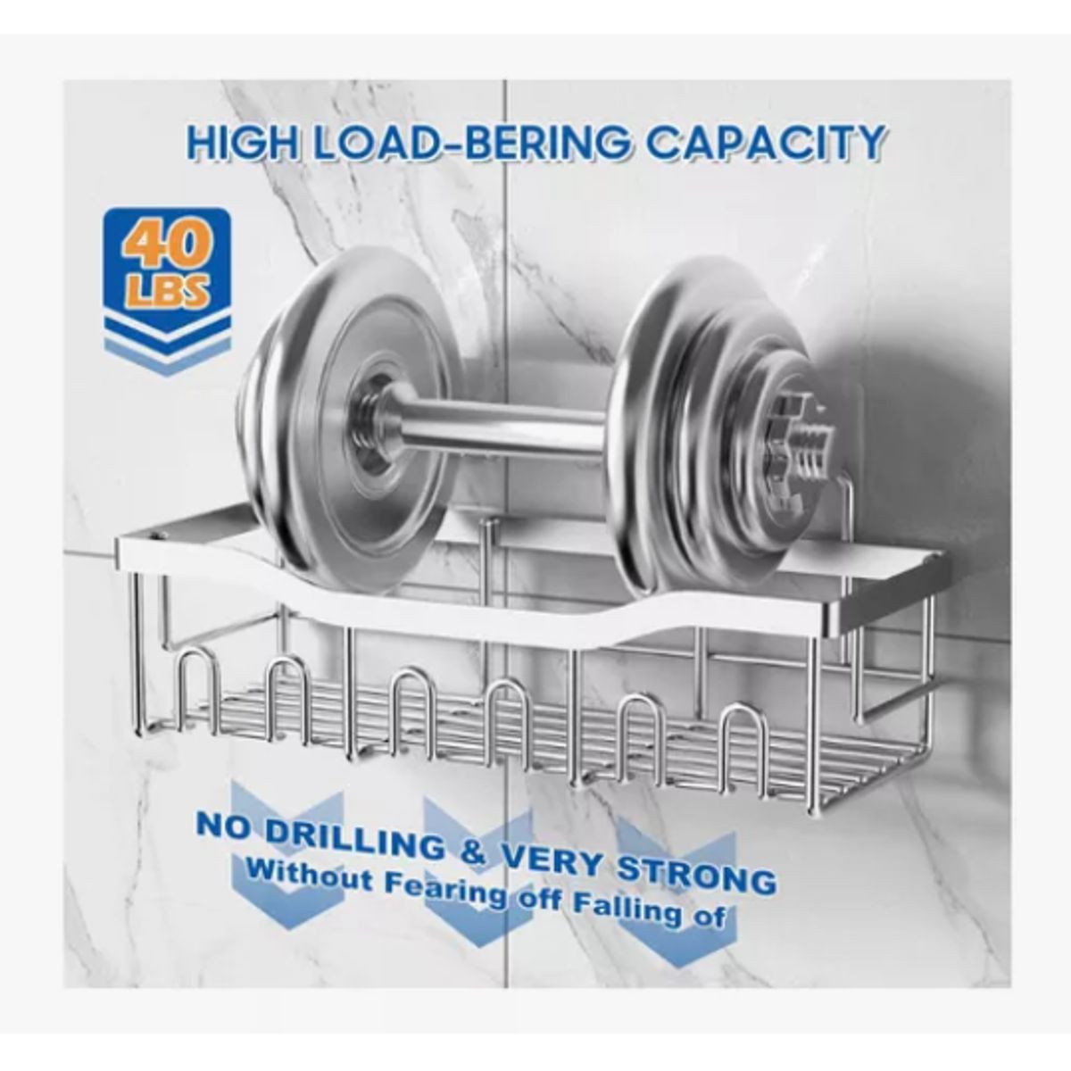 GENERICO - Set 5 Organizadores Esquineros De Ducha Colgadores Jaboneras