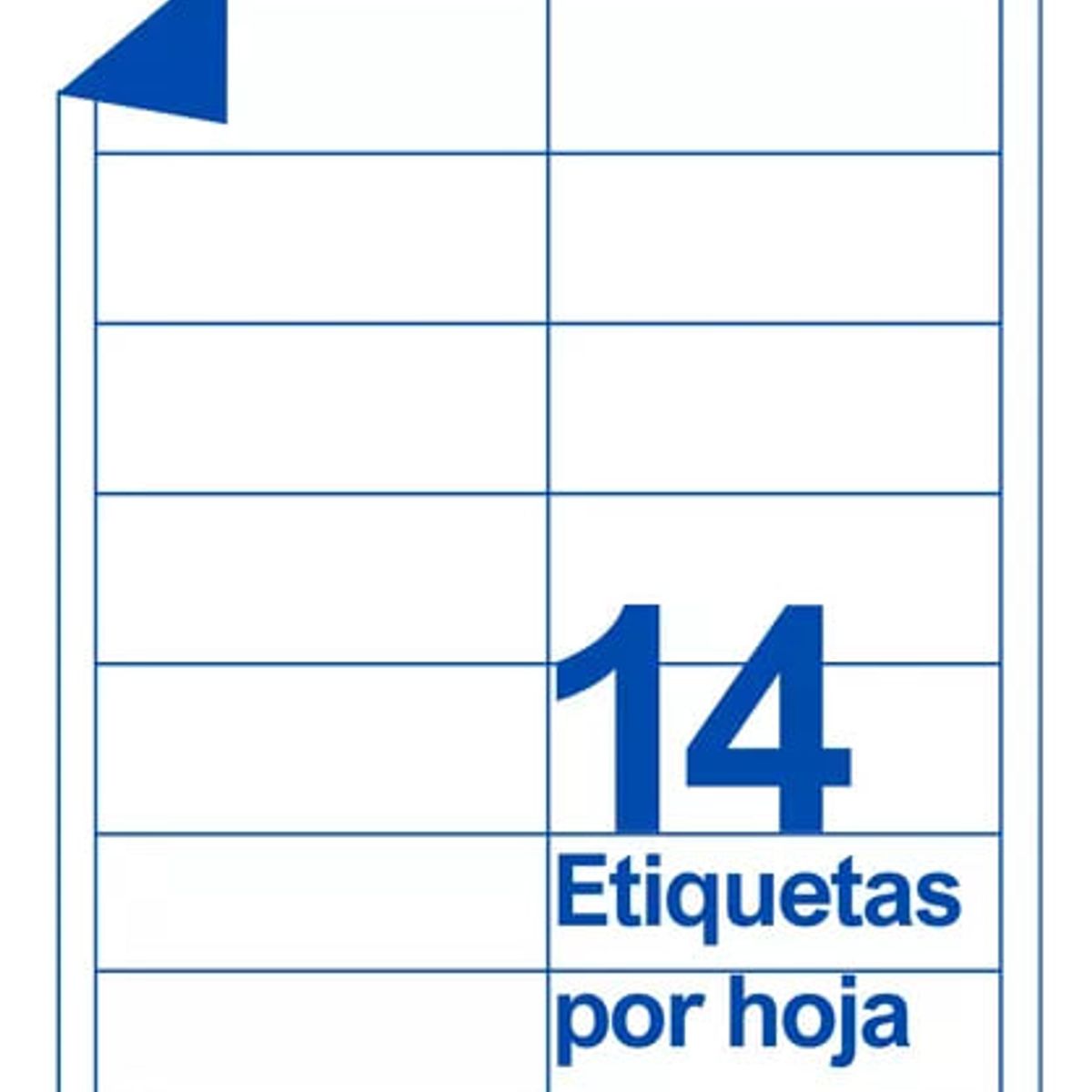 ADETEC - Papel Para Impresora, 1400 Etiquetas Autoadhesiva 101x34mm