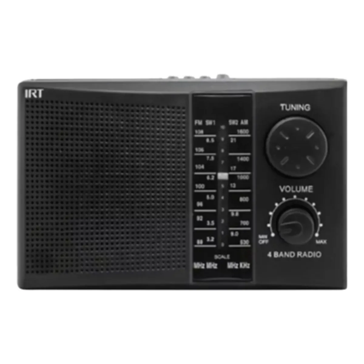 IRT - Radio Portátil Irt Recargable Fm Am Usb Mp3 Sd 220v O Pilas
