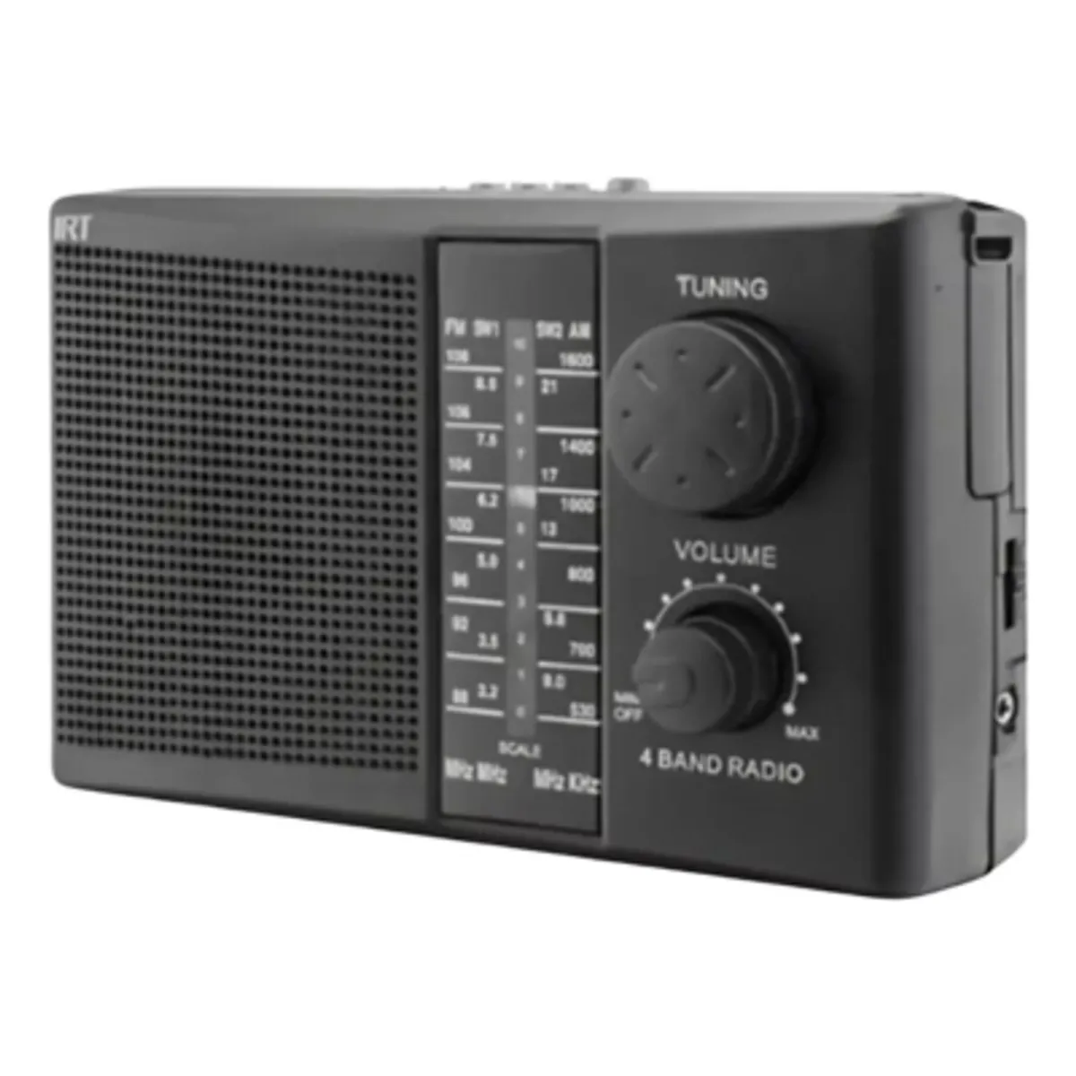 IRT - Radio Portátil Irt Recargable Fm Am Usb Mp3 Sd 220v O Pilas