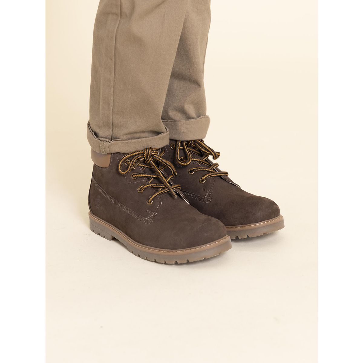 HUSH PUPPIES - Botin Cuero Morgan Niño Café HUSH PUPPIES