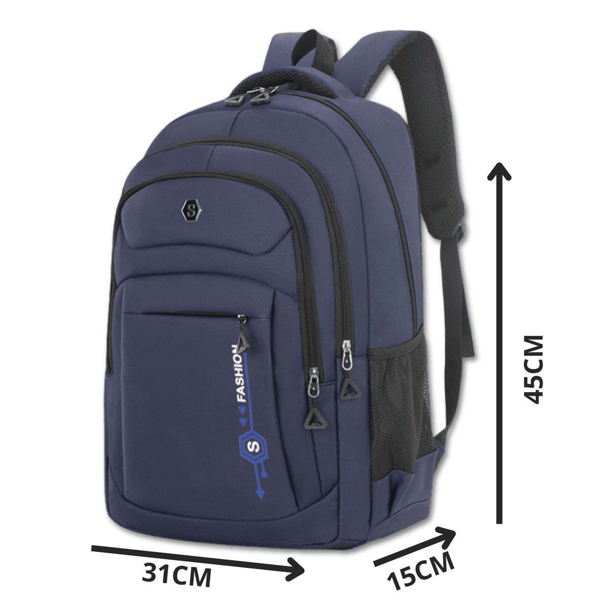 UTILISIMO - Mochila Escolar Juvenil y Universitario Hombre 45cm Multifuncional