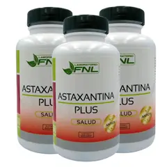 FNL - Astaxantina Plus 180 Cápsulas Blandas Pack 3 Frascos