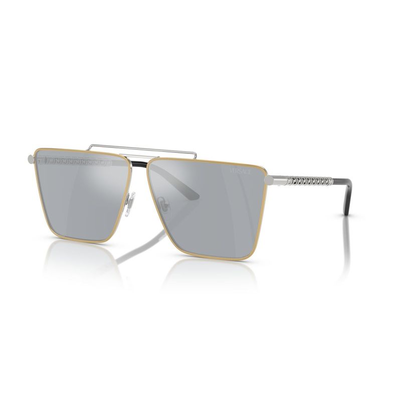 VERSACE - Lentes de Sol Dorado Espejados Versace
