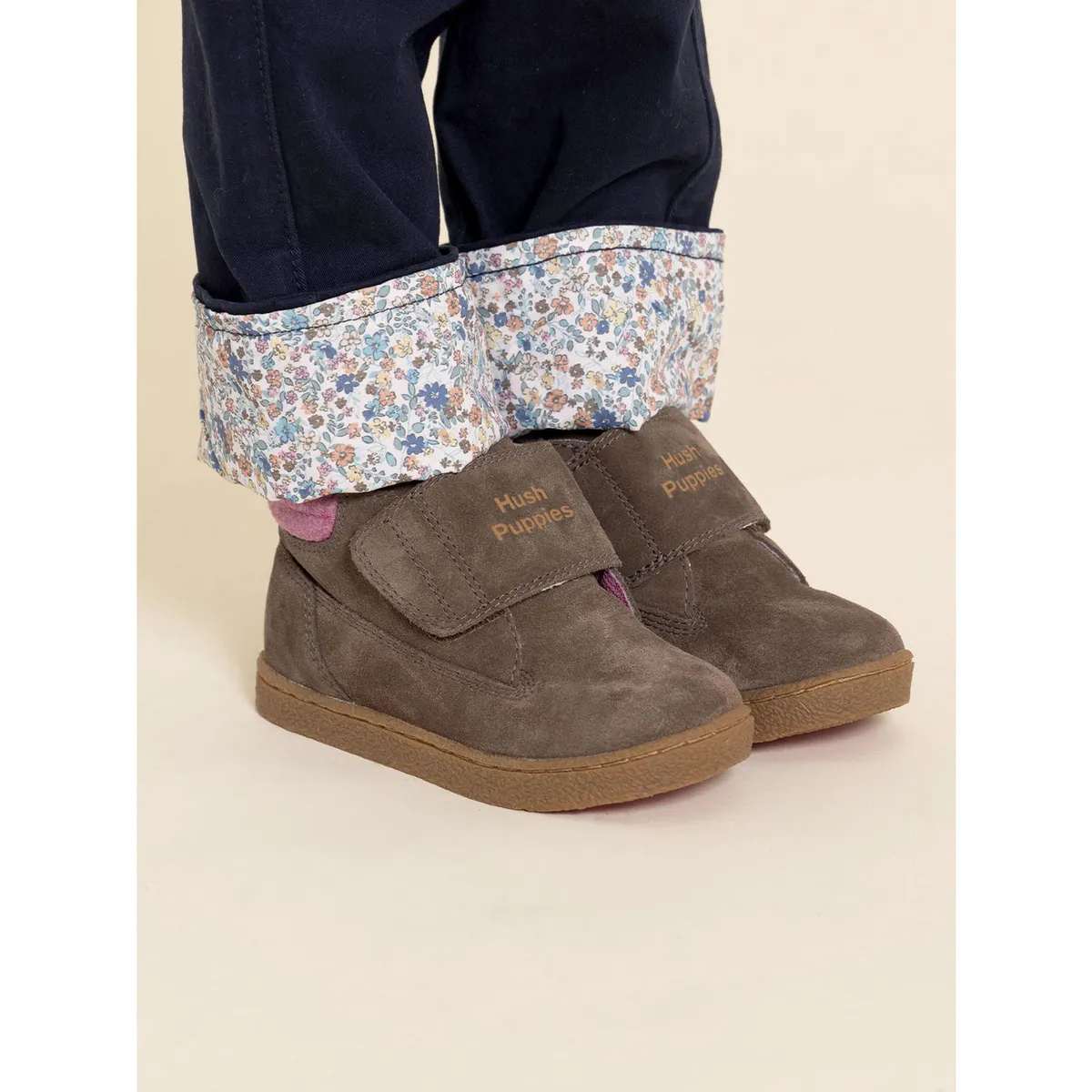 HUSH PUPPIES - Botin Cuero Brunos Vl Niña Café HUSH PUPPIES
