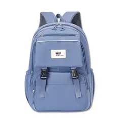 UTILISIMO - Mochila Escolar Juvenil 48cm Diseño Unicolor Light Blue