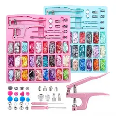 GENERICO - PINZA REMACHADORA PARA BROCHES PLASTICOS SNAP + 270 BROCHES