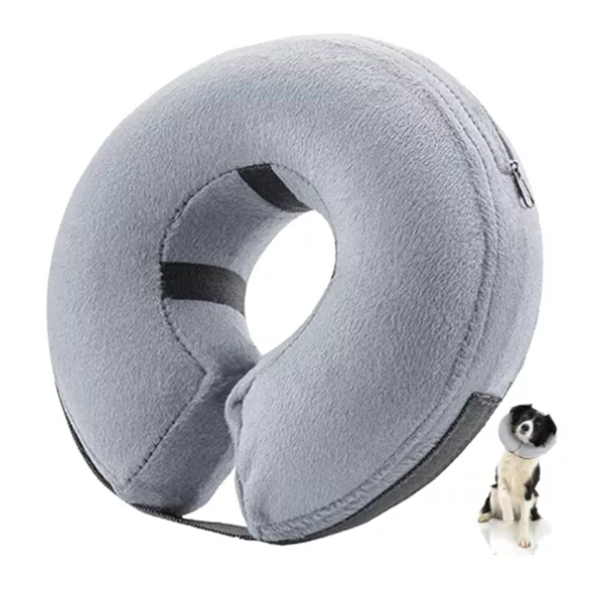 GENERICO - Collar Inflable Isabelino Anti Mordida Perros Gatos