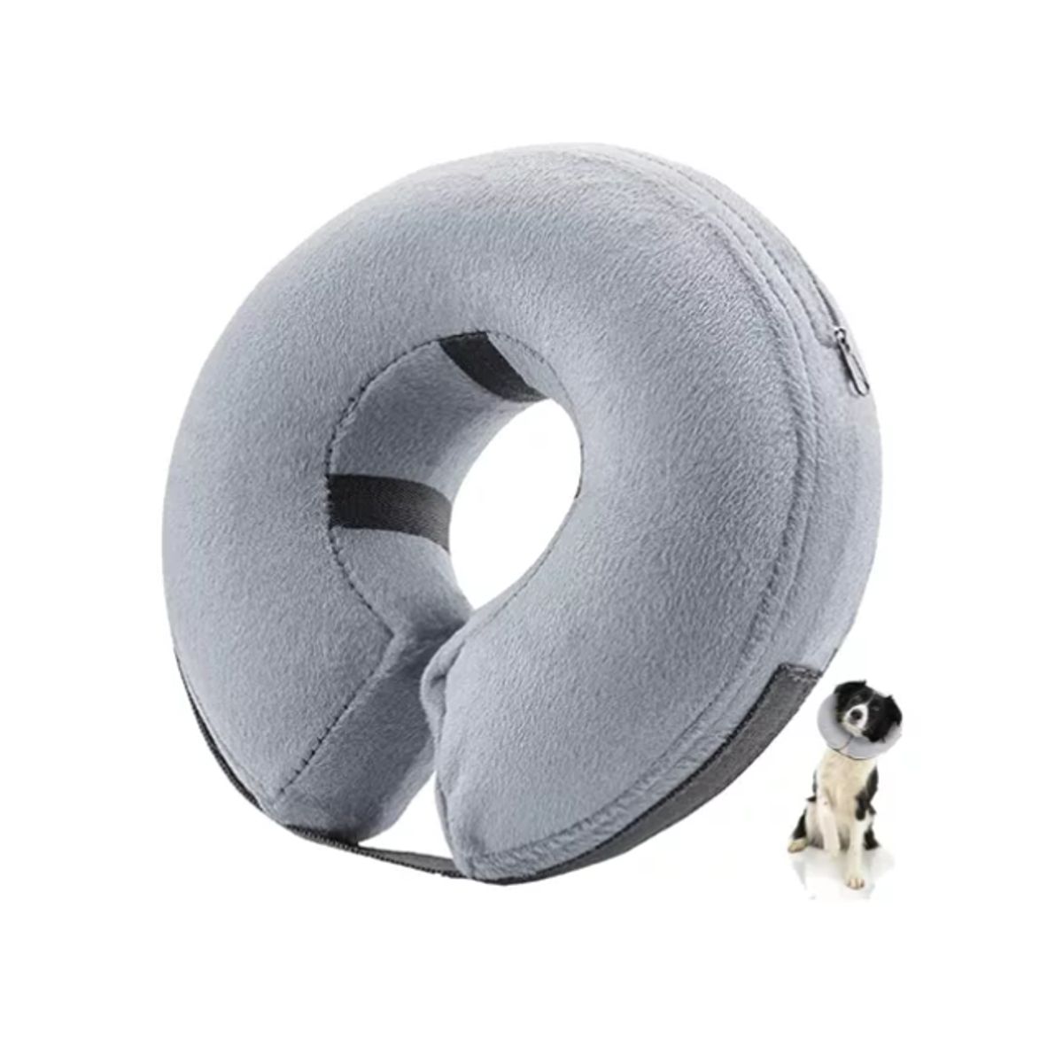 GENERICO - Collar Inflable Isabelino Anti Mordida Perros Gatos