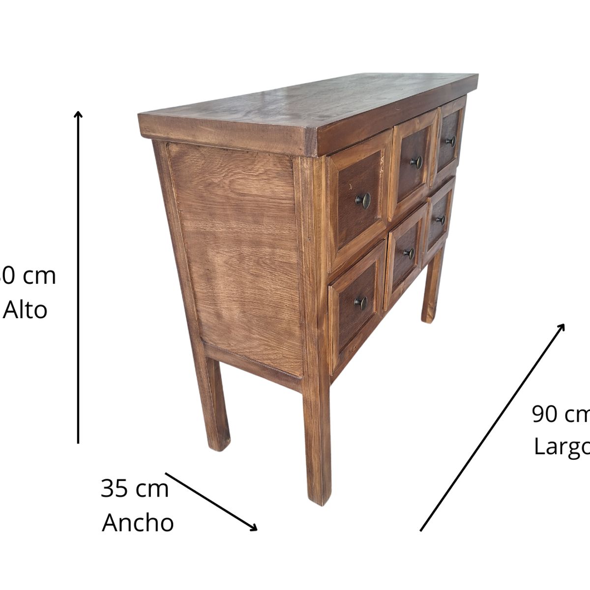 CASAHOGGAR - Mueble Urbino 6 Chocolate