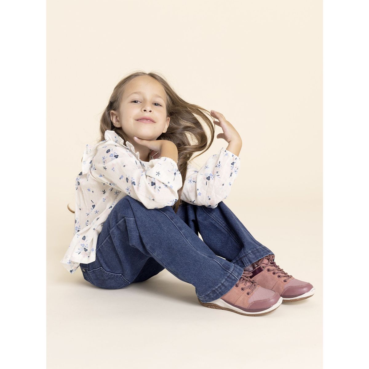 HUSH PUPPIES - Zapatilla Cuero Moveland Niña Rosado HUSH PUPPIES