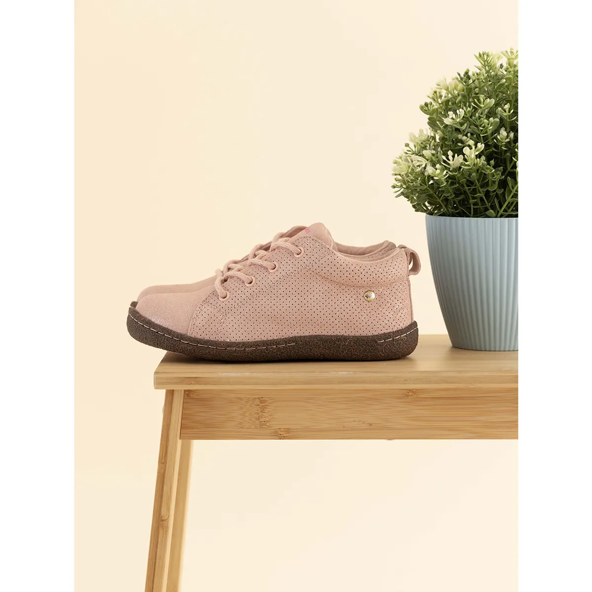 HUSH PUPPIES - Zapatilla Cuero Hervey Niña Rosado HUSH PUPPIES