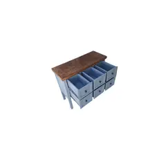 CASAHOGGAR - Mueble Urbino 6 Bicolor Celeste