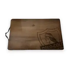 TITANIO - Tabla de Madera para Picar Asado Logo Colo Colo