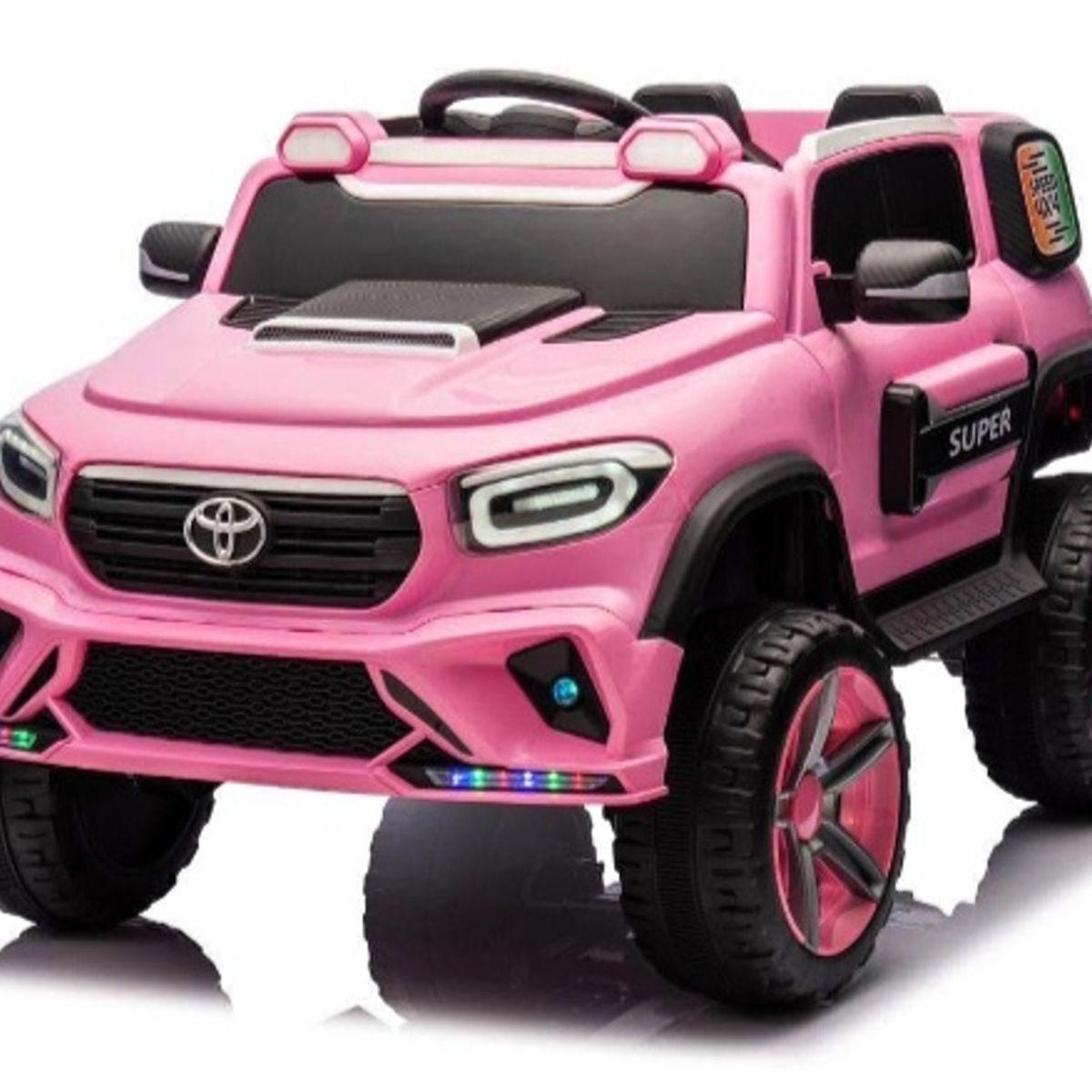 GENERICO - Jeep Auto A  Bateria 4x4 Con Control 12V Rosado