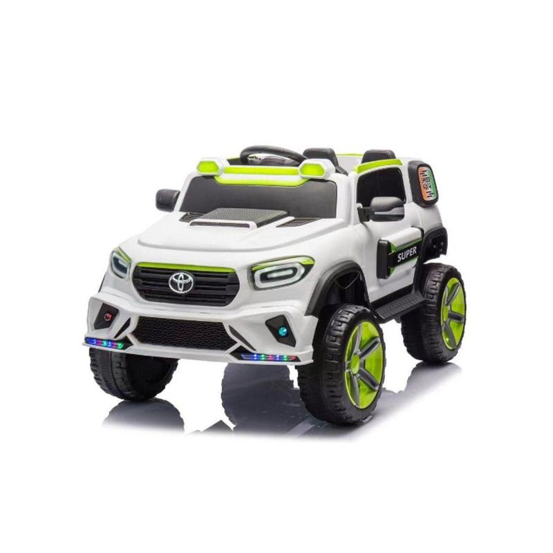 GENERICO - Jeep Auto A  Bateria 4x4 Con Control 12V Blanco
