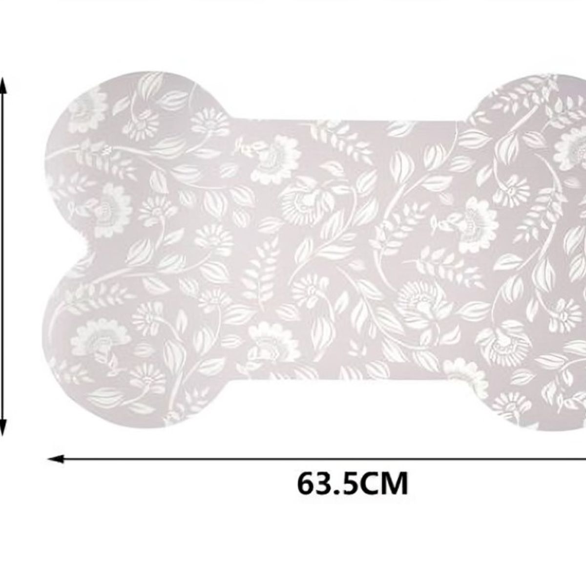 OEM - Almohadilla para Mascotas Beige Floral 635x381 cm