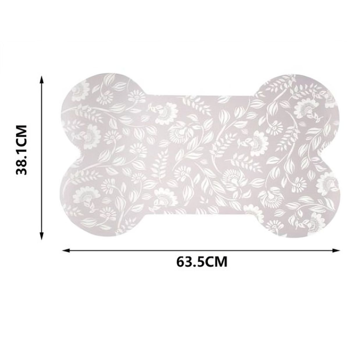OEM - Almohadilla para Mascotas Beige Floral 635x381 cm