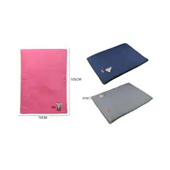 OEM - Almohadilla para Mascotas Gris Rosa y Azul 72x53x2 cm