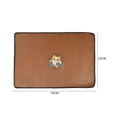 OEM - Alfombra Marrón para Mascotas 70x55 cm