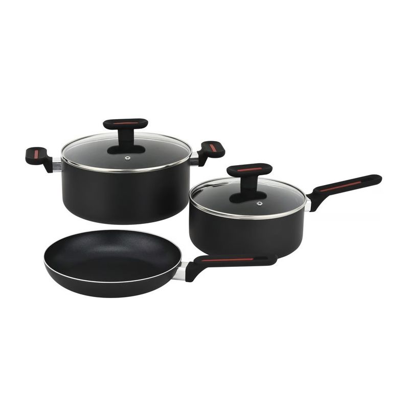 GENERICO - Batería De Cocina 5 Piezas Antiadherente Hot Chef