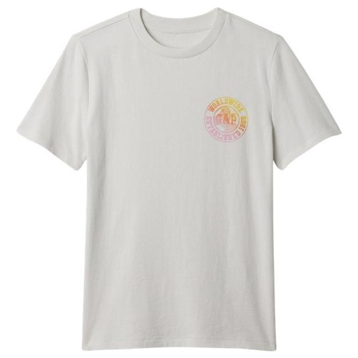 GAP - Polera Gráfica Manga Corta Hombre Gris