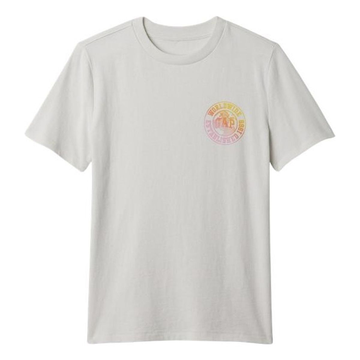 GAP - Polera Gráfica Manga Corta Hombre Gris