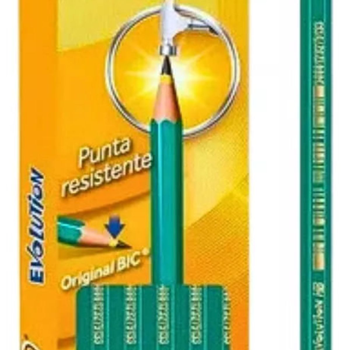 GENERICO - Lápiz Grafito BIC Evolution HB 2 Con Goma Pack 12 Unidades