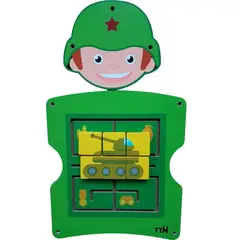 JUGUETON - Juego Pared Madera Diseño Militar