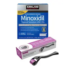 KIRKLAND - MINOXIDIL TRATAMIENTO PARA 6 MESES + DERMAROLLER