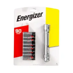 ENERGIZER - Linterna 90 Lumens + 8 Pilas Metálica Compacta Led