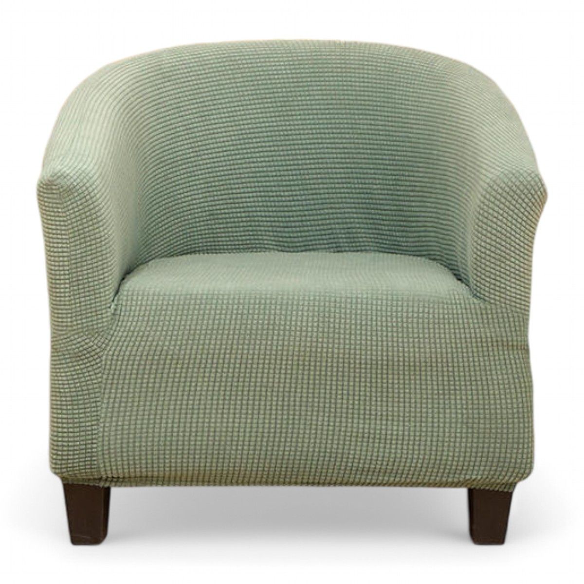 GENERICO - Funda De Poltrona Elasticada Cuadrille Texturizada Color Menta