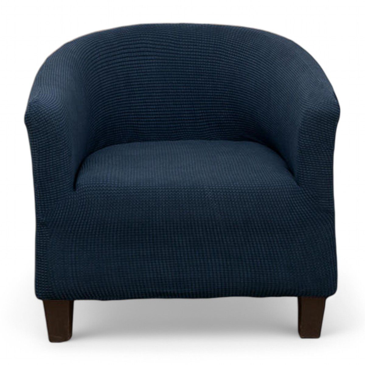 GENERICO - Funda De Poltrona Elasticada Cuadrille Texturizada Color Azul