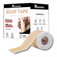 RECOVERY - Parche Silicona Cesarea Queloide Cicatriz Scar Tape 4cmx15mt Color Beige