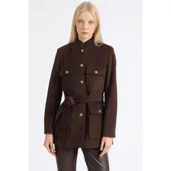 LIOLA - Chaqueton Cargo Muflon Melange Chocolate